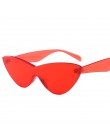 ZXWLYXGX jednoczęściowe okulary przeciwsłoneczne damskie marka projektant nowe mody śliczne sexy retro kocie oko Vintage tanie o
