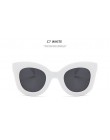 Kim Kardashian luksusowe prostokąt okulary przeciwsłoneczne damskie marka projektant retro cat eye okulary przeciwsłoneczne okul