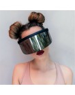 VIVIBEE nicki minaj kobiety Visor okulary 2020 trendy produkt lustro zabawy odcienie UV400 mody