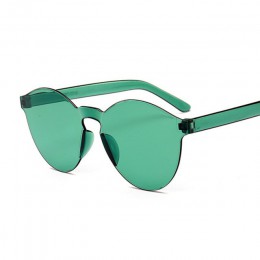 Nowe mody bez oprawek Vintage okrągłe lustrzane okulary przeciwsłoneczne damskie luksusowe marki oryginalny Design żółte okulary