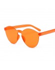 Nowe mody bez oprawek Vintage okrągłe lustrzane okulary przeciwsłoneczne damskie luksusowe marki oryginalny Design żółte okulary