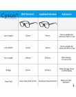 Cyxus blokujące niebieskie światło komputerowe okulary do oczu Anti Eye jasne szkło PC TR90 rama Upgrade dla mężczyzn kobiety ok