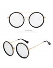 SIMPRECT Vintage okrągłe okulary przeciwsłoneczne damskie 2020 okulary w stylu Retro luksusowy gatunku projektanta okulary przec