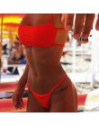 Seksowny nadruk w paski strój kąpielowy kobiety stałe zakrętka tubki strój kąpielowy Bikini wysoko wycięte zestaw Backless stroj