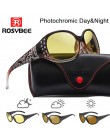 Day Night vision fotochromowe okulary Chameleon spolaryzowane kobiety Glasse cały dzień zmień kolor na śnieg światło okulary prz