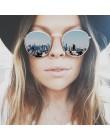 2019 luksusowe lustro w stylu vintage marka projektant okulary przeciwsłoneczne kobiety/mężczyźni klasyczne okrągłe na zewnątrz 