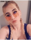 2019 luksusowe lustro w stylu vintage marka projektant okulary przeciwsłoneczne kobiety/mężczyźni klasyczne okrągłe na zewnątrz 