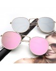 Evrfelan nowe lusterko damskie okulary mężczyźni Retro okrągłe okulary kobieta moda Unisex okulary metalowa rama gafas de sol