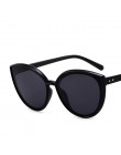 COOYOUNG moda okulary przeciwsłoneczne cat eye kobiety marka projektant Vintage Trend panie lekka rama z tworzywa sztucznego kol