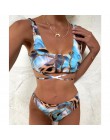 Seksowne bikini mikro zestaw 2020 drukuj kostium kąpielowy damski Bandeau strój kąpielowy z wysokim stanem kobiety lato kąpiącyc