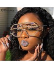 47165 moda Rhinestone ponadgabarytowych jeden obiektyw okulary przeciwsłoneczne z cyrkoniami mężczyźni kobiety geometryczne z kr