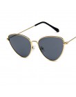 COOYOUNG moda kobiety kocie oko markowe okulary przeciwsłoneczne projektant Retro metalowa powłoka lustrzane okulary przeciwłone