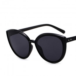 COOYOUNG moda okulary przeciwsłoneczne cat eye kobiety marka projektant Vintage Trend panie lekka rama z tworzywa sztucznego kol