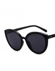 COOYOUNG moda okulary przeciwsłoneczne cat eye kobiety marka projektant Vintage Trend panie lekka rama z tworzywa sztucznego kol