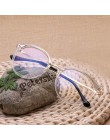 Okrągłe okulary Retro kobiety przezroczyste soczewki okulary kobieta klasyczny vintage trendy nit Speactacles okulary