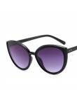 COOYOUNG moda okulary przeciwsłoneczne cat eye kobiety marka projektant Vintage Trend panie lekka rama z tworzywa sztucznego kol