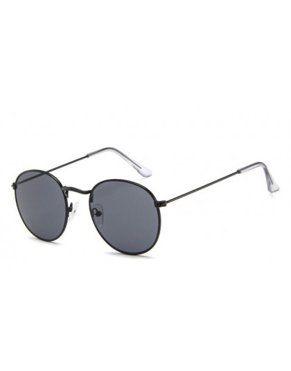 2019 luksusowe lustro w stylu vintage marka projektant okulary przeciwsłoneczne kobiety/mężczyźni klasyczne okrągłe na zewnątrz 