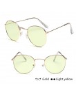 Evrfelan nowe lusterko damskie okulary mężczyźni Retro okrągłe okulary kobieta moda Unisex okulary metalowa rama gafas de sol
