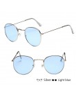 Evrfelan nowe lusterko damskie okulary mężczyźni Retro okrągłe okulary kobieta moda Unisex okulary metalowa rama gafas de sol