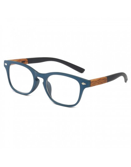 Zilead Square imitacja drewna plastikowe czytanie Glasse dla kobiet i mężczyzn powiększające okulary do czytania z + 1.0to + 4.0