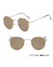 Evrfelan nowe lusterko damskie okulary mężczyźni Retro okrągłe okulary kobieta moda Unisex okulary metalowa rama gafas de sol