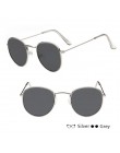 Evrfelan nowe lusterko damskie okulary mężczyźni Retro okrągłe okulary kobieta moda Unisex okulary metalowa rama gafas de sol