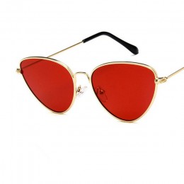 COOYOUNG moda kobiety kocie oko markowe okulary przeciwsłoneczne projektant Retro metalowa powłoka lustrzane okulary przeciwłone