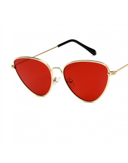COOYOUNG moda kobiety kocie oko markowe okulary przeciwsłoneczne projektant Retro metalowa powłoka lustrzane okulary przeciwłone