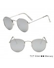 Evrfelan nowe lusterko damskie okulary mężczyźni Retro okrągłe okulary kobieta moda Unisex okulary metalowa rama gafas de sol
