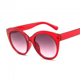 Nowe zabytkowe różowe okulary przeciwsłoneczne cat eye kobiety moda marka projektant lustro Cateye okrągłe okulary przeciwsłonec