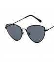 COOYOUNG moda kobiety kocie oko markowe okulary przeciwsłoneczne projektant Retro metalowa powłoka lustrzane okulary przeciwłone