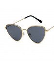 COOYOUNG moda kobiety kocie oko markowe okulary przeciwsłoneczne projektant Retro metalowa powłoka lustrzane okulary przeciwłone