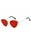 ZXWLYXGX 2018 nowe okulary przeciwsłoneczne cat eye kobiety marka Trendy przyciemniane kolor Vintage Shaped okulary Famle w kszt