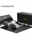 Oryginalne KINGSEVEN Retro okrągłe steampunkowe okulary przeciwsłoneczne mężczyźni Retro kobiety okulary odcienie Vintage okular