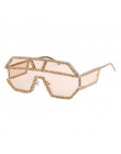 47165 moda Rhinestone ponadgabarytowych jeden obiektyw okulary przeciwsłoneczne z cyrkoniami mężczyźni kobiety geometryczne z kr