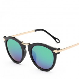 XaYbZc okulary przeciwsłoneczne cat eye kobiety luksusowa marka strzałka okulary przeciwsłoneczne Vintage odcienie dla kobiet ok
