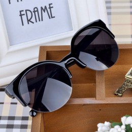 Oculos De Sol Feminino 2020 nowych moda w stylu Retro designerska Super okrągłe okrągłe okulary kocie oko damskie okulary okular