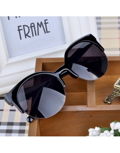 Oculos De Sol Feminino 2020 nowych moda w stylu Retro designerska Super okrągłe okrągłe okulary kocie oko damskie okulary okular