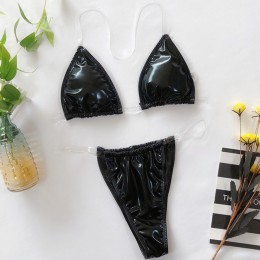 Dwuczęściowy strój kąpielowy dla kobiet bikini na wakacje gładki klasyczny wygodny modny seksowny