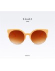 Oculos De Sol Feminino 2020 nowych moda w stylu Retro designerska Super okrągłe okrągłe okulary kocie oko damskie okulary okular