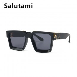 Vintage Square okulary przeciwsłoneczne damskie 2020 nowa luksusowa marka czarne okulary mężczyźni Oversize okulary kobiece eleg