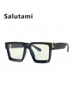 Vintage Square okulary przeciwsłoneczne damskie 2020 nowa luksusowa marka czarne okulary mężczyźni Oversize okulary kobiece eleg