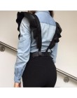 HATCYGGO Sexy kobiety skórzany pas kobiet szczupła krępowanie ciała klatka Punk uprząż talii pasy szelki akcesoria do paska mody