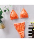 Dwuczęściowy strój kąpielowy dla kobiet bikini na wakacje gładki klasyczny wygodny modny seksowny