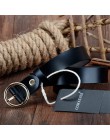 COWATHER pasy damskie krowa skóra naturalna dobrej jakości stop ze sprzączką fashion style design cinto feminino oryginalna mark