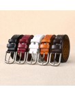 Nowe mody szeroki pasek z prawdziwej skóry kobiet bez wiercenia luksusowe pasy jeansowe top damski jakości pasy Hollow Ceinture 