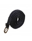 Nowe mody damski pasek krótkie dzianiny cukierkowe kolory Hamp liny pleciony pasek kobiet pas do sukni wysokiej jakości Ceinture