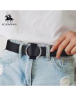 NO. ONEPAUL pasek damski moda retro pasek damski wysokiej jakości stop okrągła klamra luksusowe paski kobiece śliczne darmowa wy