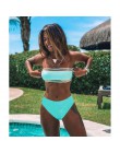 Nowe seksowne Bikini Set brazylijskie bikini 2020 stroje kąpielowe kobiety Bandeau kostium kąpielowy damski Push up kostium kąpi