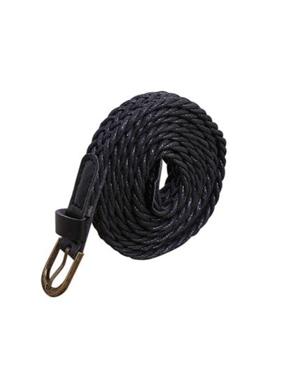 Nowe mody damski pasek krótkie dzianiny cukierkowe kolory Hamp liny pleciony pasek kobiet pas do sukni wysokiej jakości Ceinture